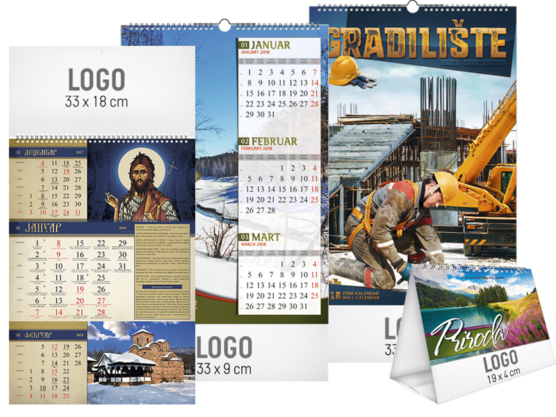 kalendari sa logoom firme